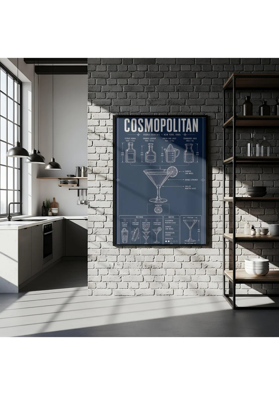 Cosmopolitan, Dissected — artwork shown in a room mockup