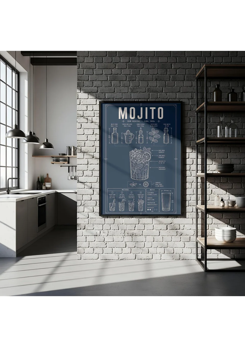 Mojito, Dissected — artwork shown in a room mockup