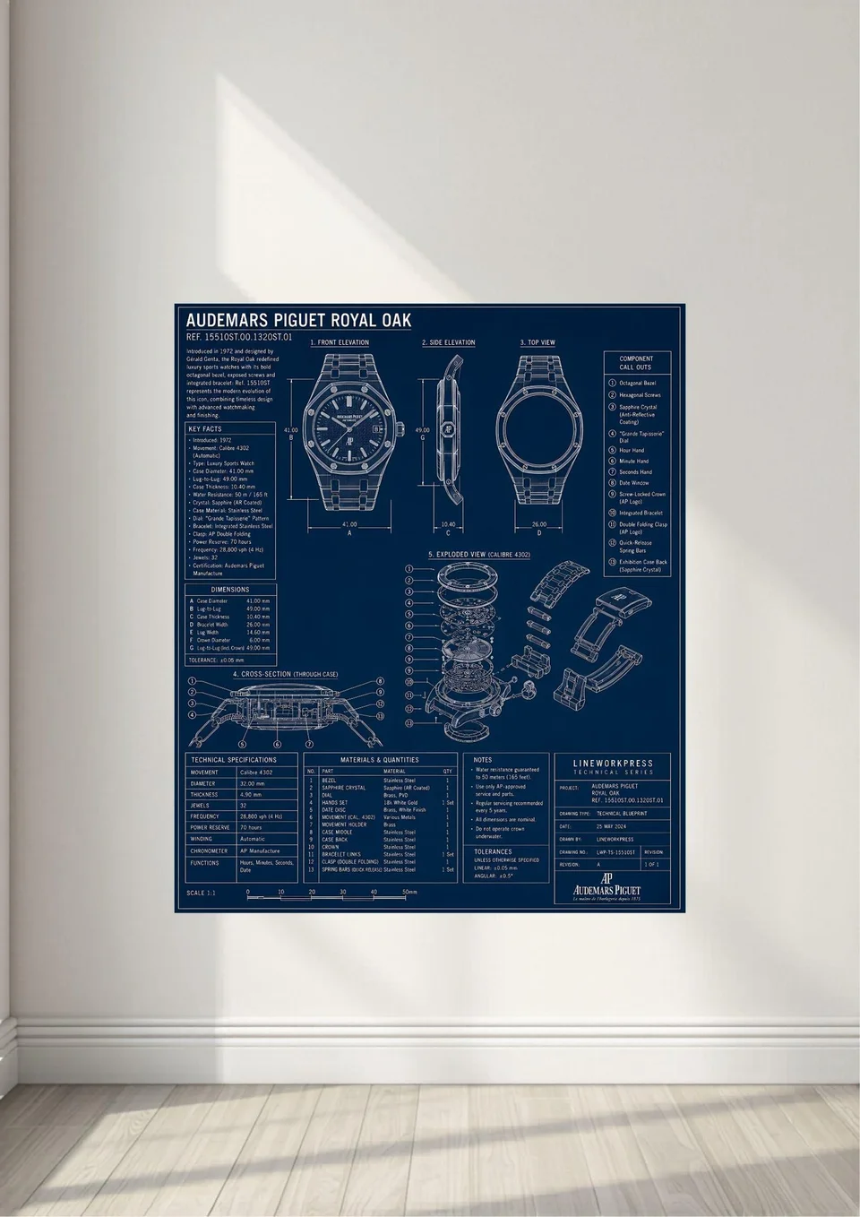 Audemars Piguet Royal Oak — artwork shown in a room mockup