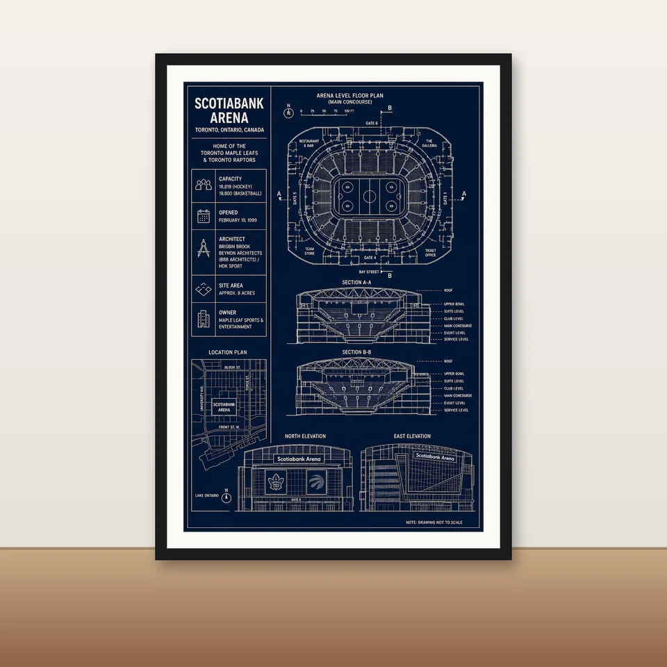 Scotiabank Arena, Toronto — artwork shown in a room mockup